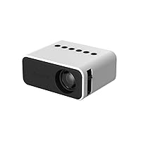 The New YT500 Mini Projector 24ANS high Score, Slim fuselage Home Projector Micro Children's Family Portable LED Mobile Projector (Color : U.S. regulations, Size : White)