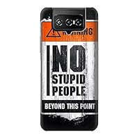 R3704 No Stupid People Case Cover for ASUS ZenFone 7 Pro
