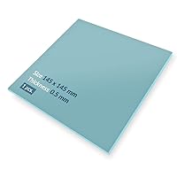 ARCTIC TP-2 (APT2560): Economic Thermal Pad, 145 x 145 x 0.5 mm (1 Piece) - Thermal pad, Excellent Heat Conduction, Low Hardness, Ideal Gap Filler, Easy Installation, Safe handling - Blue