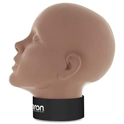 Mehron Makeup Practice Head |Makeup Practice Face| Mannequin Head for Makeup Practice, Special FX, & Face Painting for Students