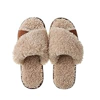 FengyeSuede stitching cotton shoes men's indoor non-slip warm slippers