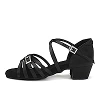AOQUNFS Girls Latin Dance Shoes Low Heels Tango Salsa Ballroom Practice Performance Dancing Shoes,518-5