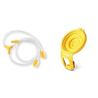 Medela Replacement Tubing and Membranes for Hands-Free Collection Cups, Designed for Freestyle Hands-Free, Freestyle Flex & Swing Maxi Breast Pump, 1 Set of Tubing and 2-Pack of Membranes