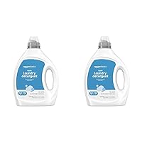 Amazon Basics Concentrated Liquid Laundry Detergent, Clean Linen, Fresh Scent, 110 Count, 82.5 Fl Oz (Previously Solimo) (Pack of 2)