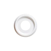 Lighting 7703700 9-3/4-Inch Smooth White Finish Ceiling Medallion