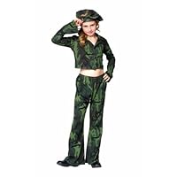 Soldier Girl Costume - Size Child-Medium