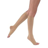 BSN Medical 119745 Jobst Ultra Sheer Compression Stocking, Knee High, 20-30 mmHg, Open Toe, X-Large, Natural