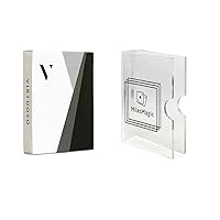 MilesMagic Virtuoso Playing Cards P1 Virts First Perspective Series Limited Edition Rare Deck with Crystal Clear Acrylic Transparent Card Storage Protector Clip