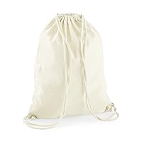 W910 Recycled Cotton Gymsac, Natural, One Size