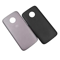 SHOWGOOD for Moto E5 Play Battery Back Cover Rear Door Housing Case for Replacement Repair Parts for Motorola XT1920 XT1921 with Side Key (Black)