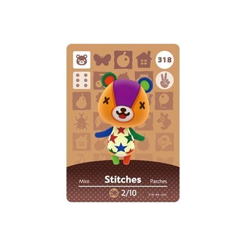 Stitches - Nintendo Animal Crossing Happy Home Designer Series 4 Amiibo Card - 318