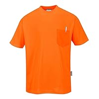Portwest S578 Cotton Non ANSI Pocket Short Sleeve T-Shirt Orange, 4X-Large
