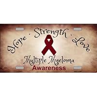 Multiple Myeloma Cancer Novelty Metal License Plate Tag LP-8316