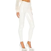 Women PU Leather White PVC Pants Slim Sexy Leggings Latex Stretchy High Waist Bodycon Pants Summer Skinny Trousers