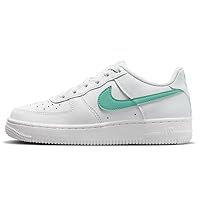 Nike Air Force 1 GS Summit White/Emerald Rise Size 7