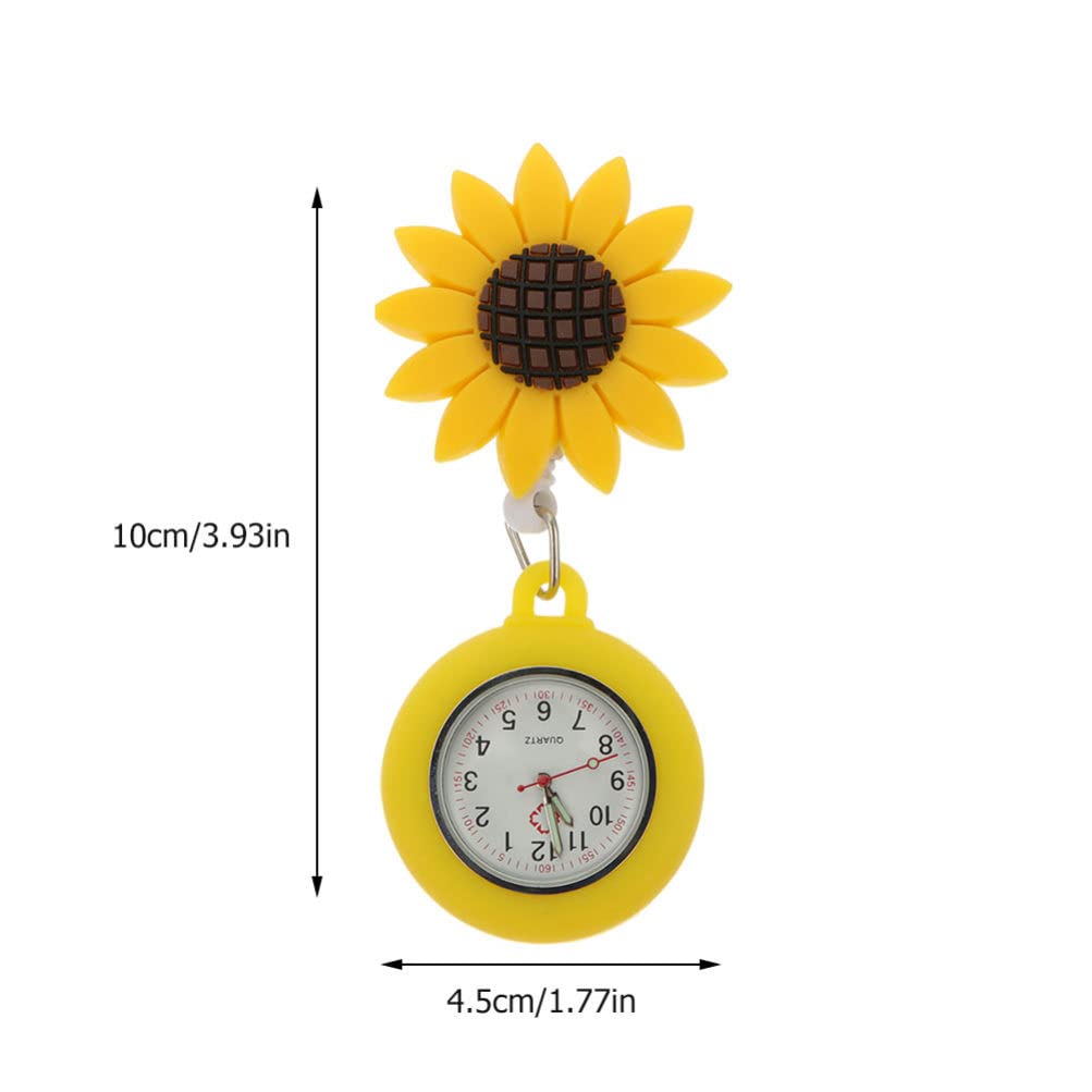 Totority Durable Pocket Watch Nurses Fob Watch Colored Brooch Watch Hanging Pocket Fob Watch for Men