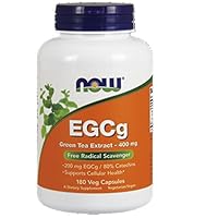 Foods EGCg, Green Tea Extract, 400mg, 180 Vcaps (Pack of 2)