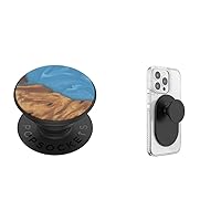 ​​​​PopSockets: Phone Grip with Expanding Kickstand, for Phone-Star Wars-The Child Pod & PopGrip for MagSafe: Grip and Stand for Phones and Cases, Remove and Reposition, Swappable Top, Black