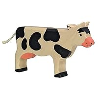 Cow Standing Toy Figure, Black