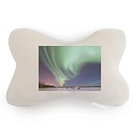 Night Stars Arctic Aurora Snow Car Trim Neck Decoration Pillow Headrest Cushion Pad