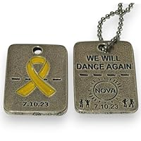 Bring Them Home Now Nova Party We Will Dance Again Necklace Jewelry Women Men Unisex Chain necklace Stand with Israel Support Israel I Stand with Israel, Silver