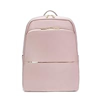 Travel Laptop Backpack for Women, 14 inch Water Resistant Computer Backpack, Fashion Daypack Shoulder Bag for Work College (Pink)