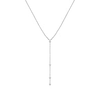 Elli Geo Trend Women's Y-Chain Ball Necklace in 925 Sterling Silver, Sterling Silver, None