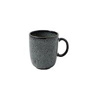 Villeroy & Boch – Lave gris mug with handle, elegant stoneware cup ideal for everyday use, dishwasher safe, grey, 400 ml