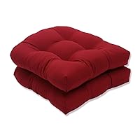 Pillow Perfect Outdoor/Indoor Pompeii Tufted Seat Cushions (Round Back), 19