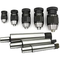 Commonly Used 1SET Morse Cone MT1 MT2 MT3 B10 B12 B16 B18 B22 Drill Chuck Self Tighten Drill Chuck Light Duty Taper CNC Machine High Durability (Hole Diameter : MT1 B12)