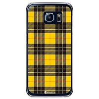 Second Skin Tartan Check Yellow (Clear) Design by Moisture/for Galaxy S6 SC-05G/docomo DSC05G-PCCL-277-Y467
