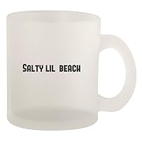 Salty Lil' Beach - Glass 10oz Frosted Coffee Mug, Frosted