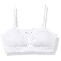 Maidenform Girls' Big Seamfree Ruched Crop with Lace Band