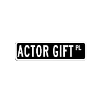 Actor Gift Street Sign, Actor Gift Occupation Quality Aluminum Road Sign, Actor Gift Tin Sign for Cafe Bar Office Restaurant Man Cave Wall Plaque