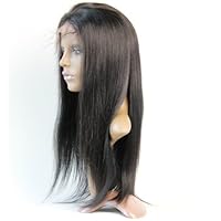 Hand Made Human Hair Remy 100% Brazilian Virgin #1 Yaki Straight (10