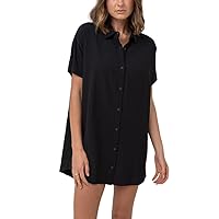 RHYTHM Women's Classic Shirt Dress - Black, Small
