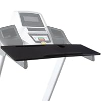 Rad Sportz Treadmill Desk Workstation - Universal Laptop Stand Fits Most Treadmills - Portable Workstation with Cupholder and Tablet Slot (Black)