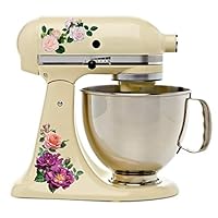 Beautiful Garden Rose Kitchen Mixer Mixing Machine Decal Art Set
