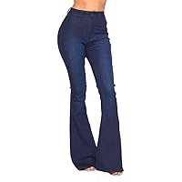 High Waisted Stretchy Bell Bottom Jeans