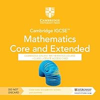 Cambridge IGCSE™ Mathematics Core and Extended Cambridge Online Mathematics Course - Class Licence Access Card (1 Year Access) (Cambridge International IGCSE)