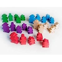 Mayday Games Agricola Meeples -25 Deluxe Wooden Farmer Set