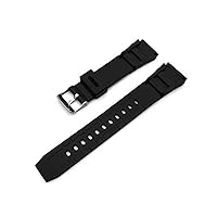 Silicone Replacement Watch Strap, Waterproof Wrist Watch Band with Buckle 18mm Practical Design