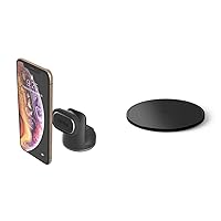 iOttie iTap 2 Magnetic Dashboard Car Mount Holder and Cradle for iPhone Xs Max R 8 Plus 7 Samsung Gal | iOttie Adhesive Dashboard Pad for iOttie Car Mounts Flexible Dashboard Pad for Curved Surfaces