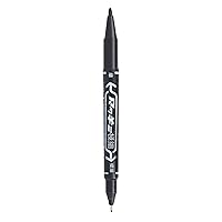 Tattoo Skin Scribe Pen Dual-Tip Marker Piercing Marking Surgical Tattooing (1 Pack, Black)