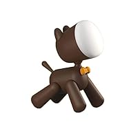 Lamp Cute Dog Children with Reading Lamp Nightlight Dog Nightlight Night Light USB Lamp 17 × 10 × 21cm Table lamp (Color : Brown)
