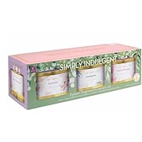 3 Piece Fragranced Candle Set Made with Essential Oils and Soy Wax -Each CandLe contains 14 oz (369g) (Tin Vessels with Lids Included) Scents: Eucalyptus, Cherry Blossom, and Lavender