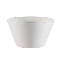 CAC China Accessories 5-Inch New Bone White Porcelain Bowl, 16-Ounce, Box of 36