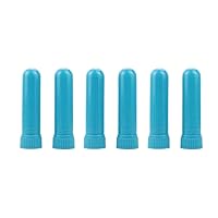 Essential Oil Nasal Inhaler Tubes Refillable Empty Plastic Nasal Inhaler Tubes for DIY, 50Pcs, Blue