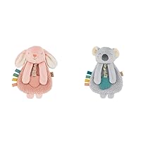 Itzy Ritzy Lovey Bunny & Koala Bundle - Plush Toys with Teethers, Crinkle Sounds, Dangling Arms for Babies
