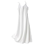 Silk Dress for Women ; Summer Style end Satin Long Skirt